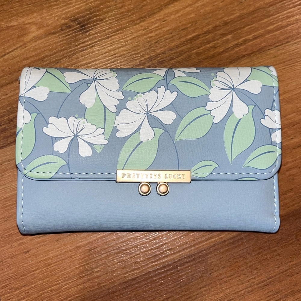 Blue Floral Wallet